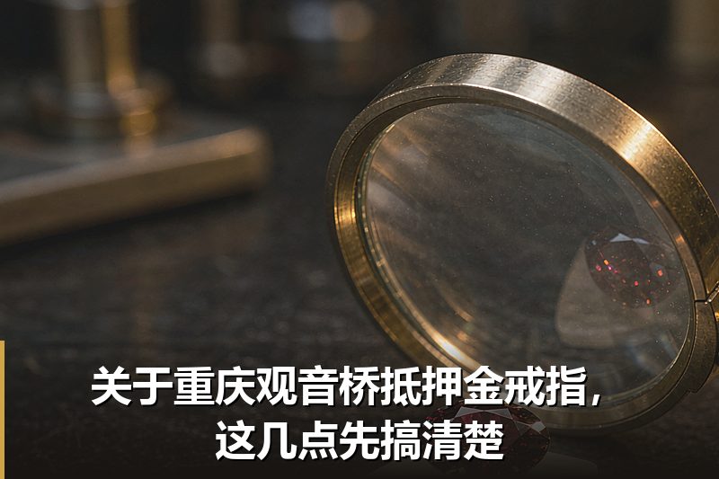 关于重庆观音桥抵押金戒指，这几点先搞清楚