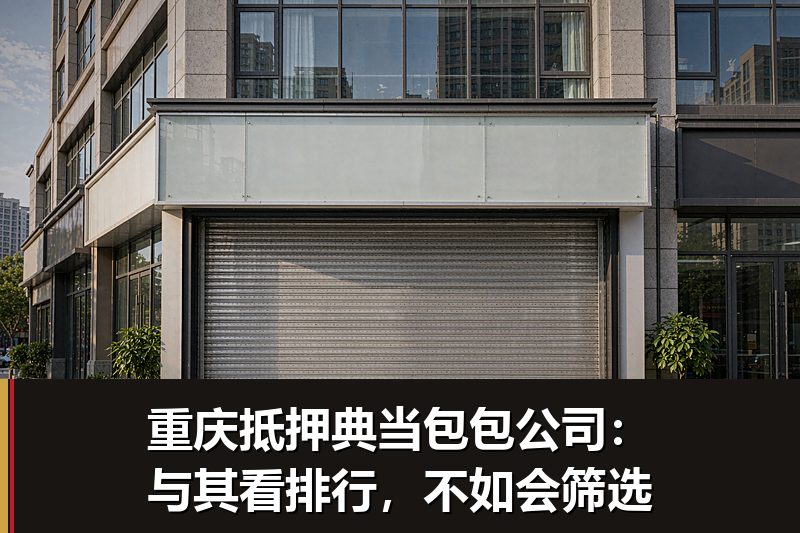 重庆抵押典当包包公司：与其看排行，不如会筛选