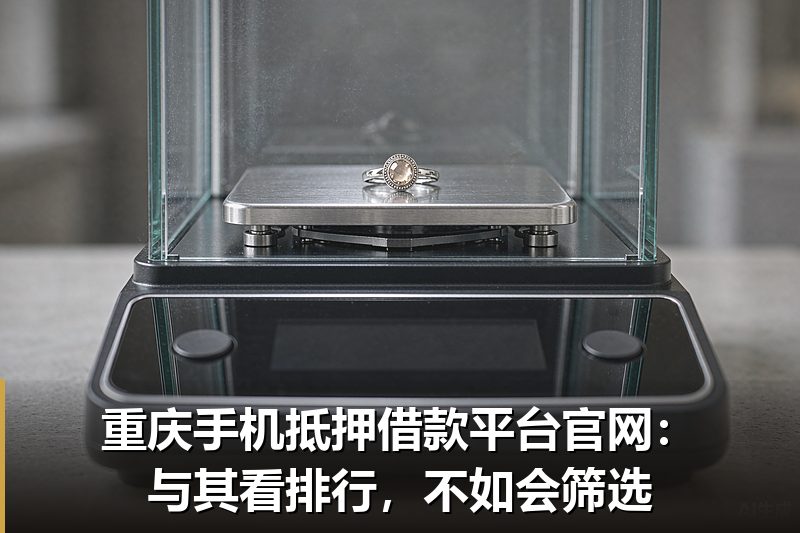重庆手机抵押借款平台官网：与其看排行，不如会筛选
